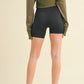 Ruched Waist Biker Shorts