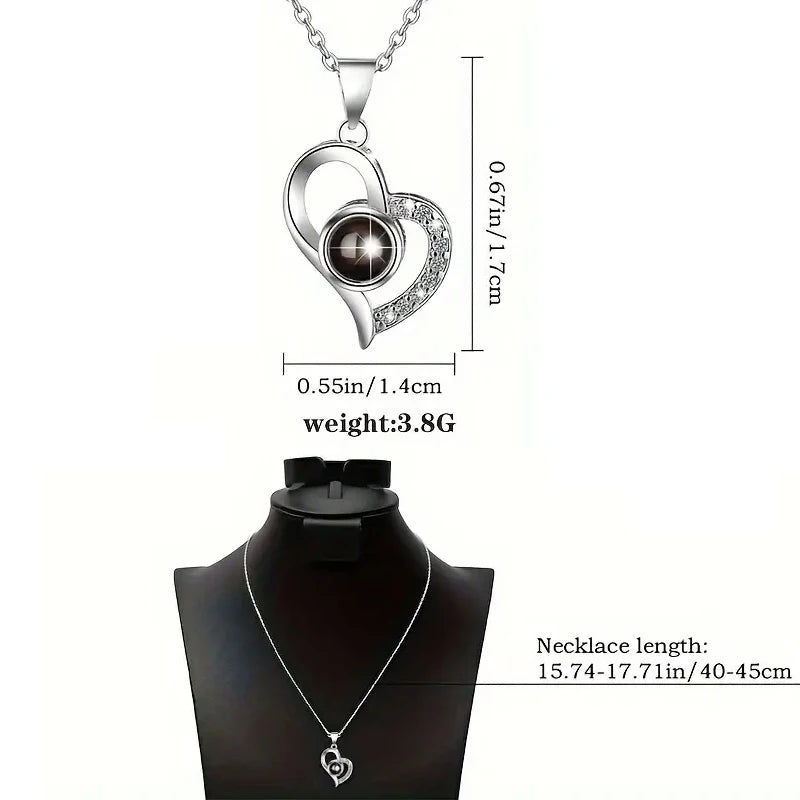 My She Time™ Eternal Rose Gift Bag with I Love You Necklace for Her