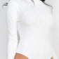 Ribbed Turtle Neck Long Sleeve Bodysuit