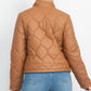 Mock Neck Quilted Jacket