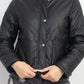 Mock Neck Quilted Jacket