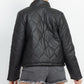Mock Neck Quilted Jacket