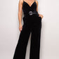 Samba Rhinestone Velvet Jumpsuit